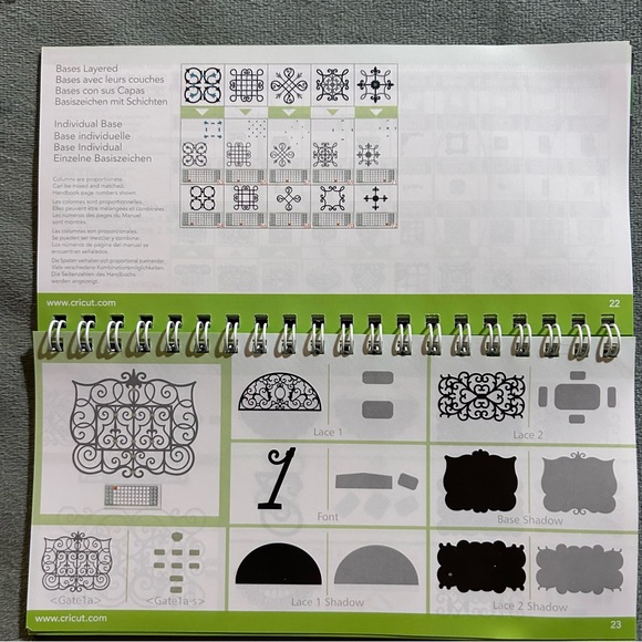 Cricut ORNAMENTAL IRON 2 shapes & fonts - Picture 5 of 14